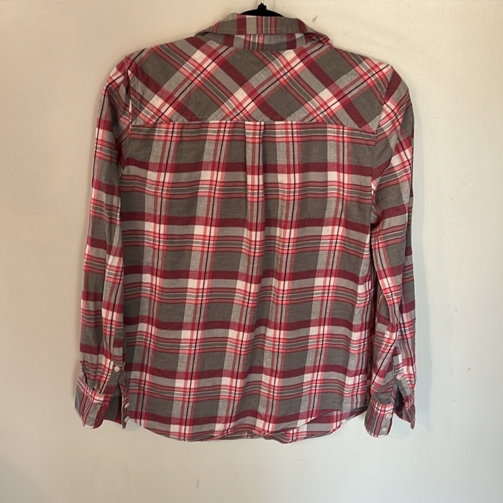 J.Crew Mercantile extra small classic plaid flannel shirt - Picture 6 of 6
